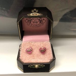 Juicy couture heart studs